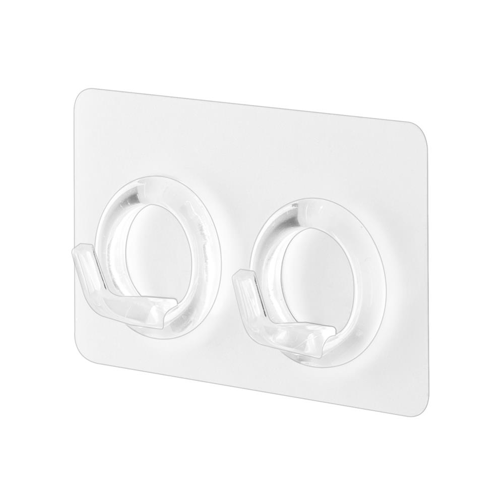 ตะขอแขวนอเนกประสงค์ 2 ตะขอ DEHUB VMH20-CC100 สีใส