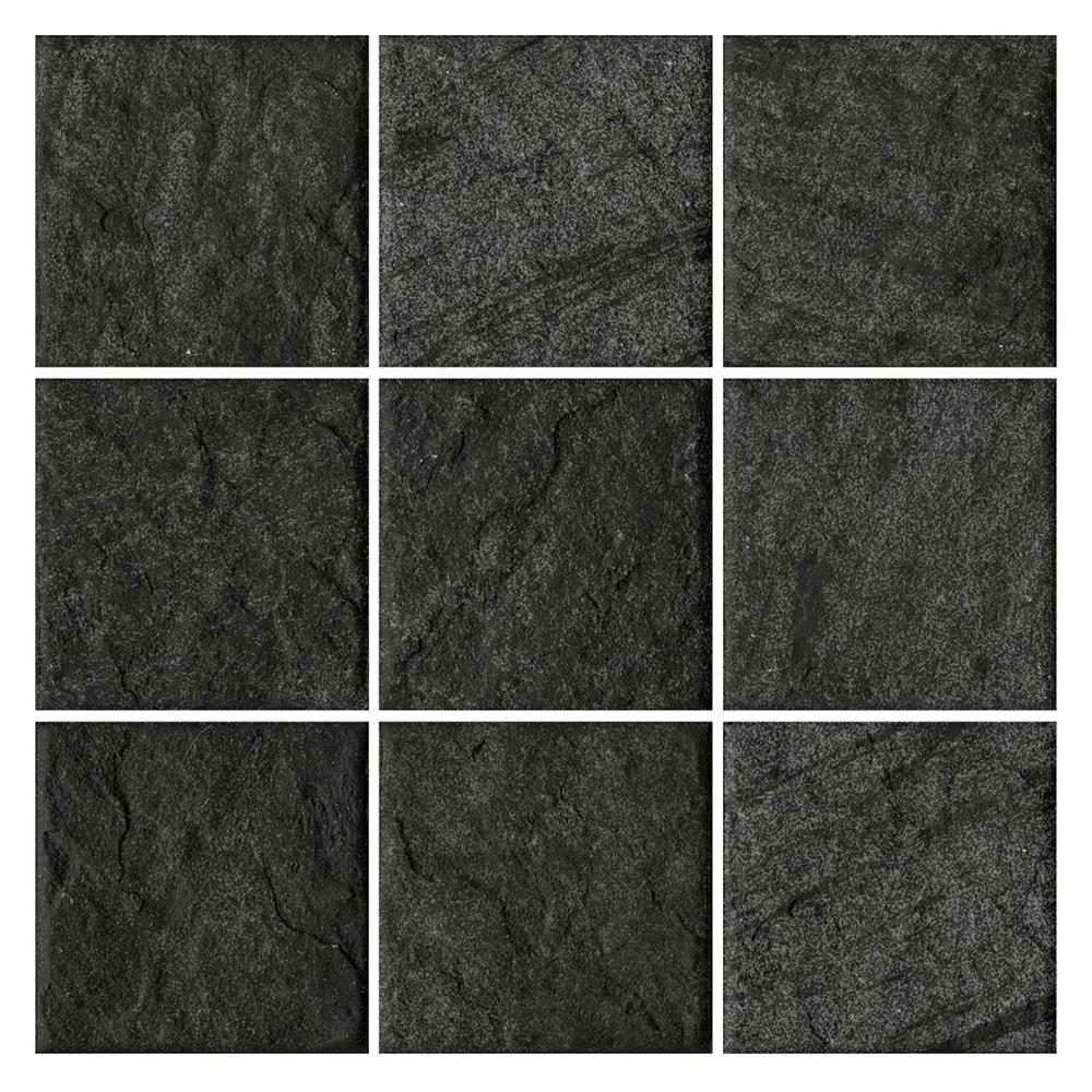 กระเบื้องตกแต่งพอร์ซเลน 10x10 ซม. COTTO มิซโซรี่ เนโร แมท 0.8 ตร.ม.