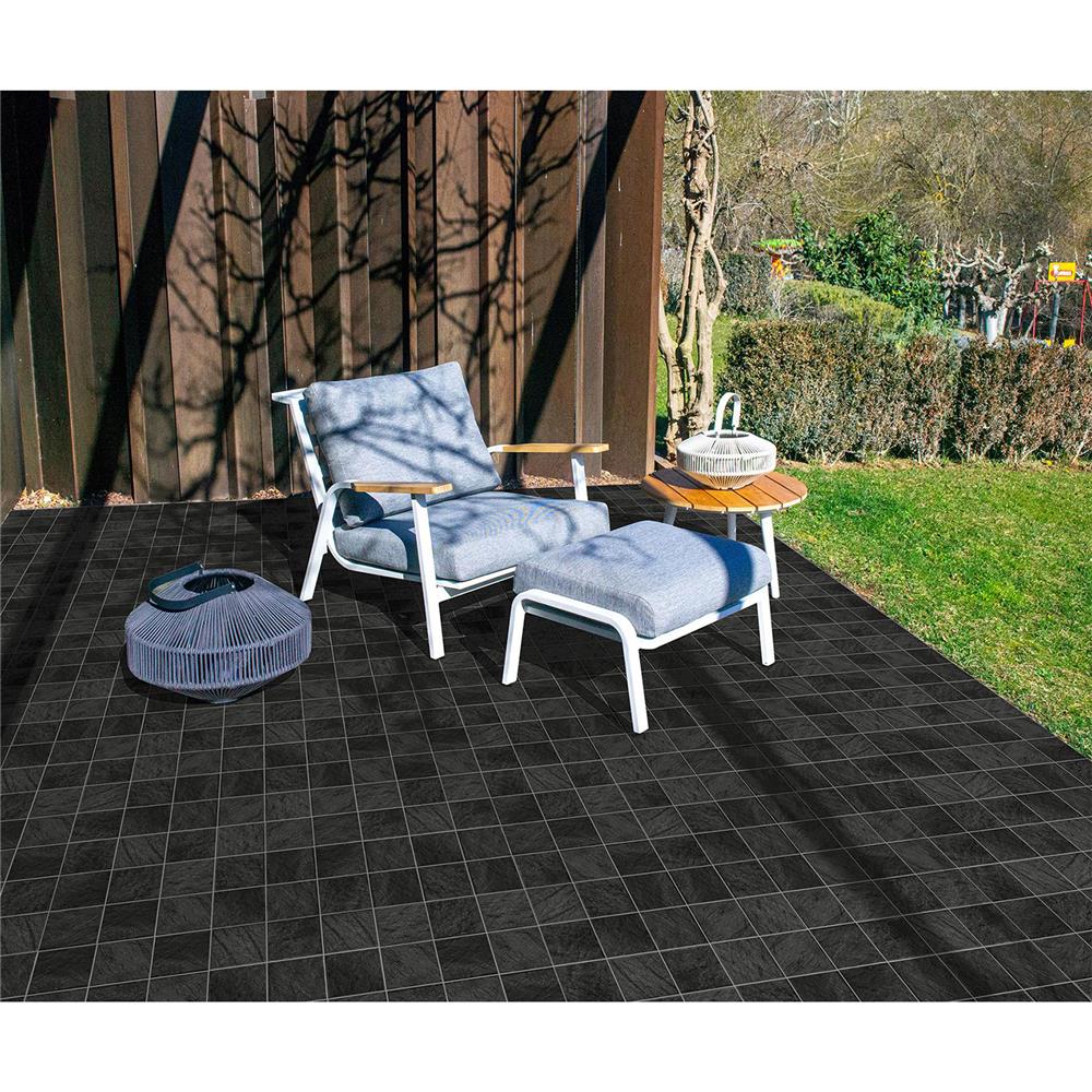 กระเบื้องตกแต่งพอร์ซเลน 10x10 ซม. COTTO มิซโซรี่ เนโร แมท 0.8 ตร.ม.