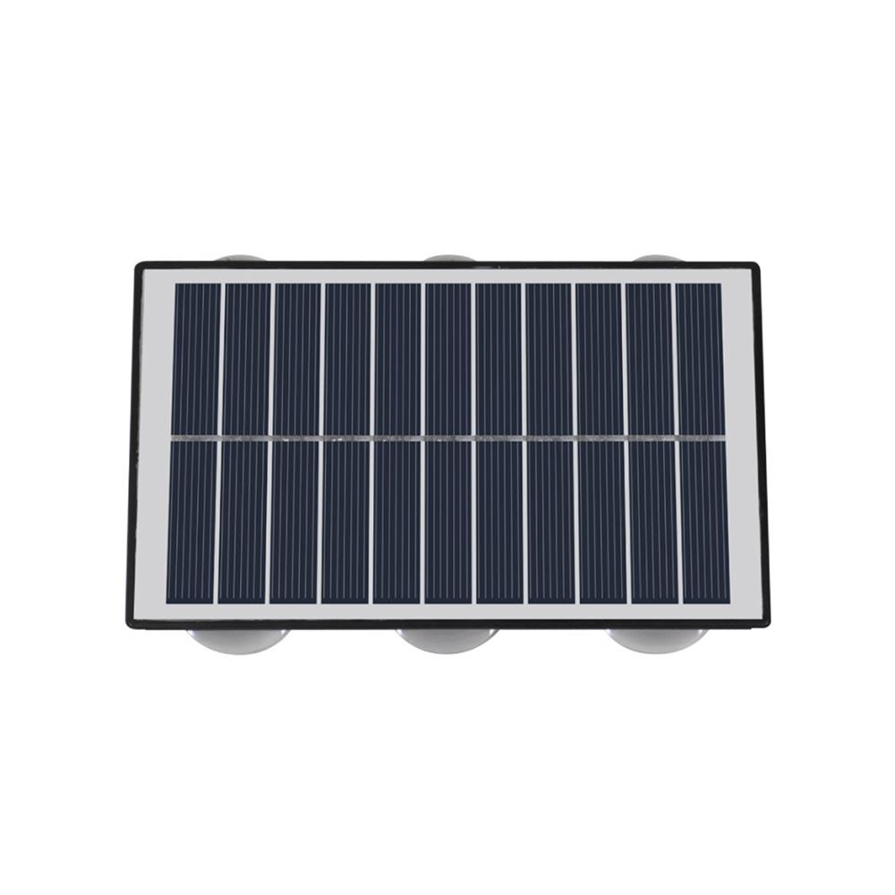 ไฟผนังภายนอก SOLAR LAMPTAN TRILUX 5 วัตต์ RGB สีดำ