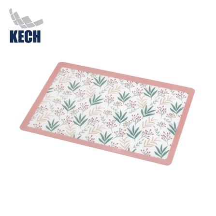 แผ่นรองจาน PET KECH MODERN FLOWER สีชมพู_0