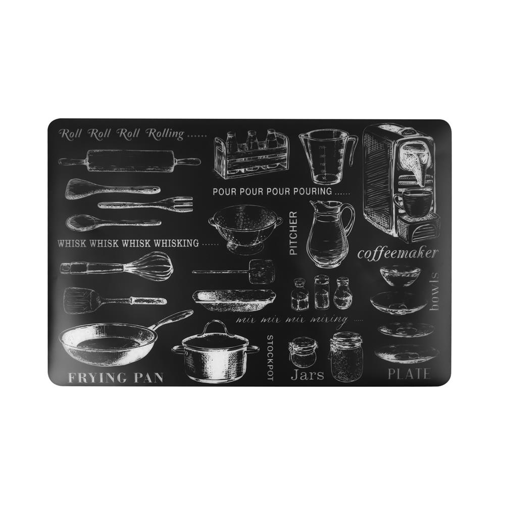 แผ่นรองจาน PEVA KECH COOKING สีดำ