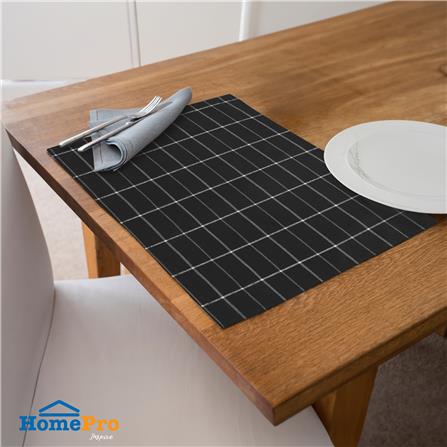 แผ่นรองจาน COTTON KECH TABLE สีดำ_4