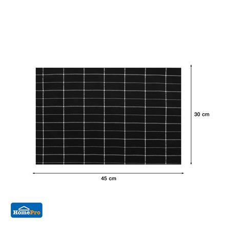 แผ่นรองจาน COTTON KECH TABLE สีดำ_5