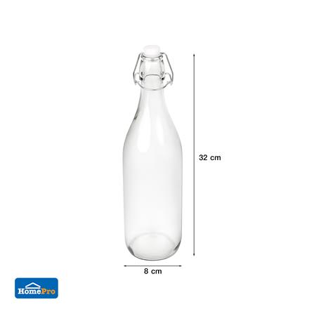 ขวดน้ำแก้ว 0.9 ลิตร KECH BUBBLE สีใส_5