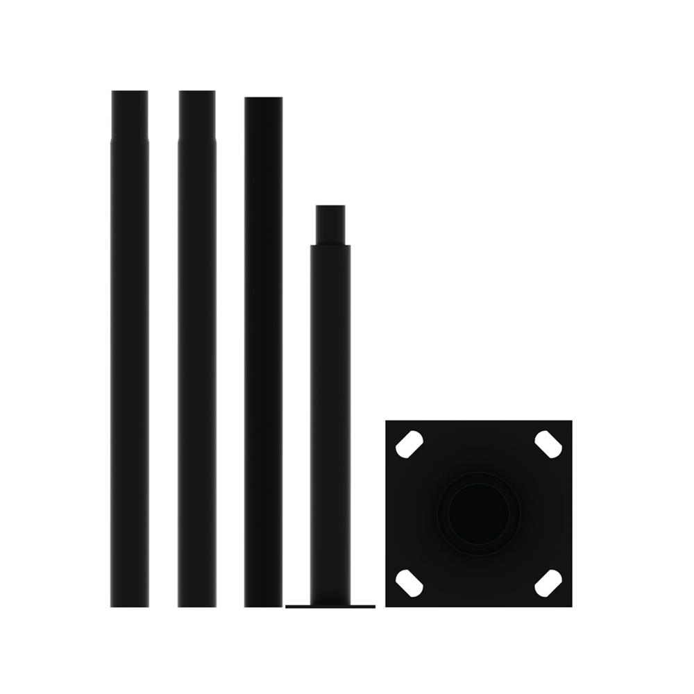 เสาไฟ SOLAR LAMPTAN POLE FOR SOLAR 4 เมตร สีดำ