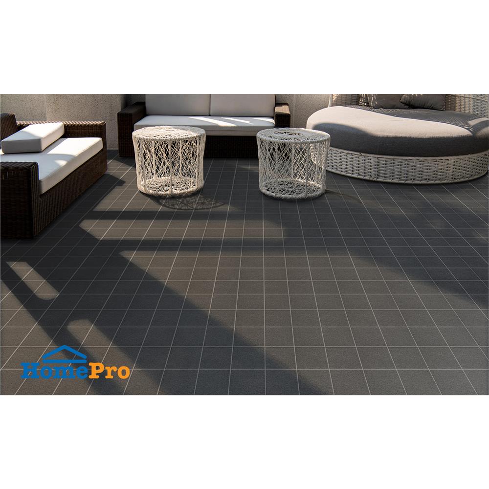 กระเบื้องตกแต่งพอร์ซเลน 4x4 นิ้ว COTTO คาซ่าสโตน เทาเข้ม PM 0.8 ตร.ม.