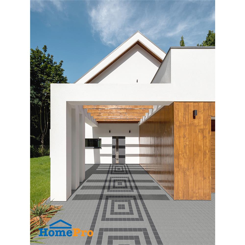 กระเบื้องตกแต่งพอร์ซเลน 4x4 นิ้ว COTTO คาซ่าสโตน เทาอ่อน 0.8 ตร.ม.