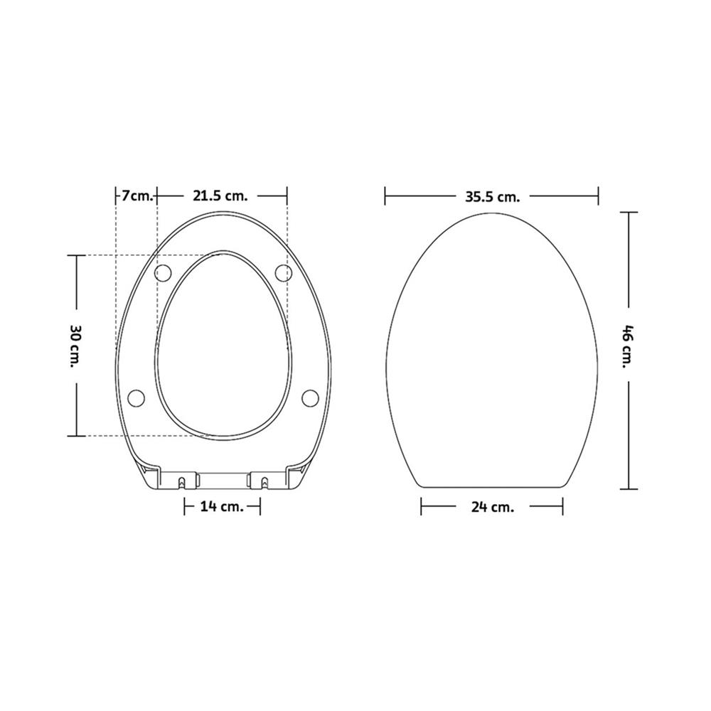 ฝารองนั่ง SLOW CLOSE RASLAND SEAT-ELG