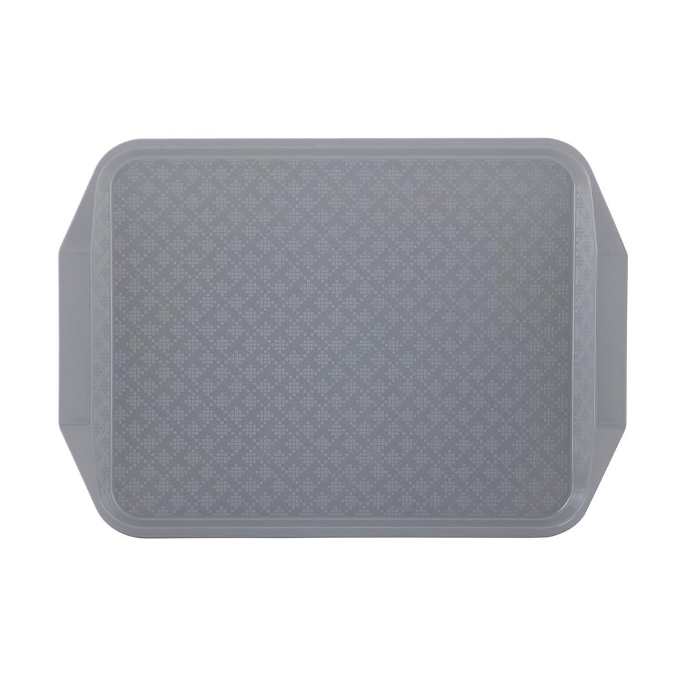 ถาดพลาสติกมีหูจับ SUPERWARE TR-03 43x31x3.5 ซม. สีเทา