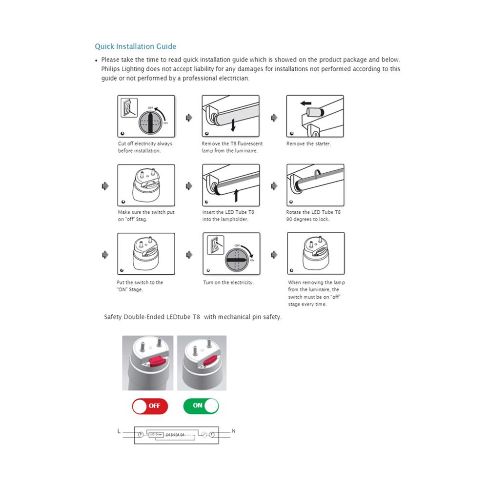 หลอด LED สั้น ECOLINK TLED T8 9 วัตต์ DAYLIGHT G13