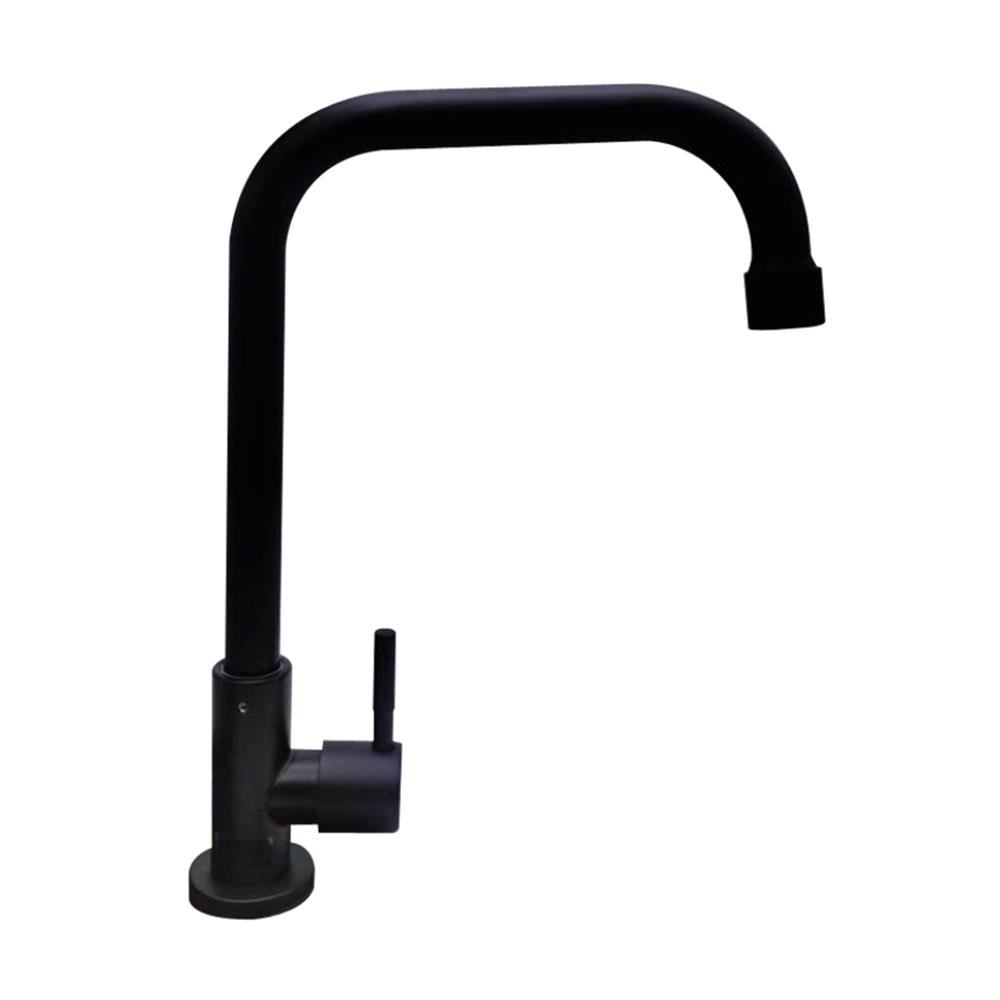 ก๊อกซิงค์เดี่ยวเคาน์เตอร์ HOEN LS-508B(T) สีดำ