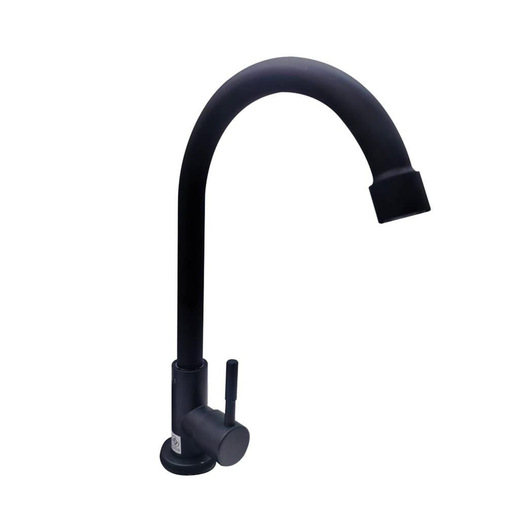 ก๊อกซิงค์เดี่ยวเคาน์เตอร์ HOEN LS-507B(T) สีดำ