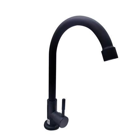 ก๊อกซิงค์เดี่ยวเคาน์เตอร์ HOEN LS-507B(T) สีดำ