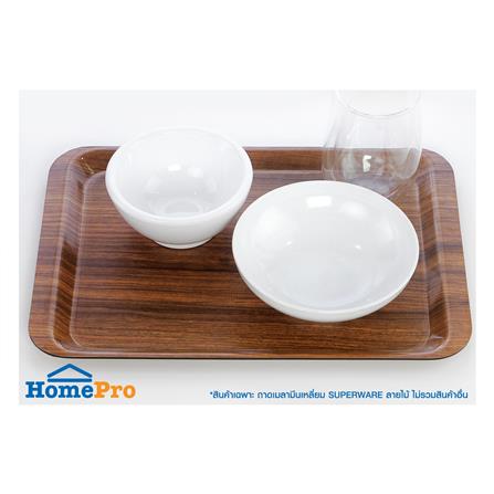 ถาดเมลามีนเหลี่ยม SUPERWARE 27x38 ซม. ลายไม้_2