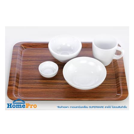 ถาดเมลามีนเหลี่ยม SUPERWARE 32x44 ซม. ลายไม้_2