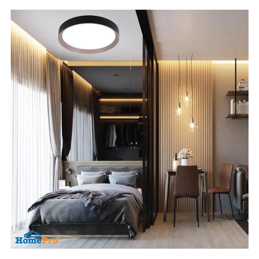 ไฟเพดาน LED SYLVANIA OVALO LOFT CCT 14 นิ้ว 36 วัตต์ DAYLIGHT/COOL WHITE/WARM WHITE สีขาว/น้ำตาล