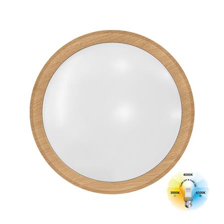 ไฟเพดาน LED SYLVANIA OVALO LOFT CCT 14 นิ้ว 36 วัตต์ DAYLIGHT/COOL WHITE/WARM WHITE สีขาว/น้ำตาล_0