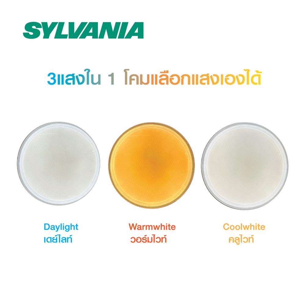 ไฟเพดาน LED SYLVANIA OVALO STAR SPARKING CCT 15 นิ้ว 36 วัตต์ DAYLIGHT/COOL WHITE/WARM WHITE สีขาว