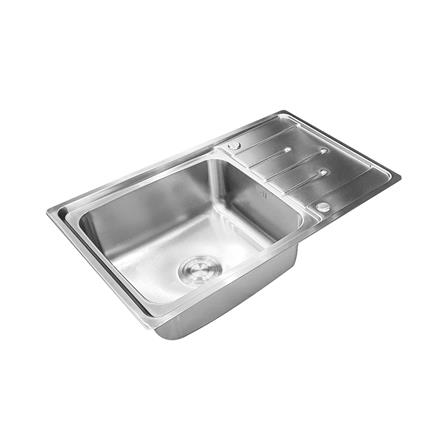 ซิงค์ฝัง 1 หลุม 1 ที่พัก TECNOPLUS CROWN 80 สีเงิน_1