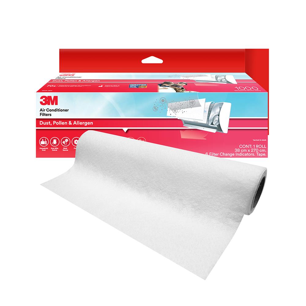 แผ่นดักจับสิ่งแปลกปลอมในอากาศ 3M ชนิดม้วน 38x270 ซม.