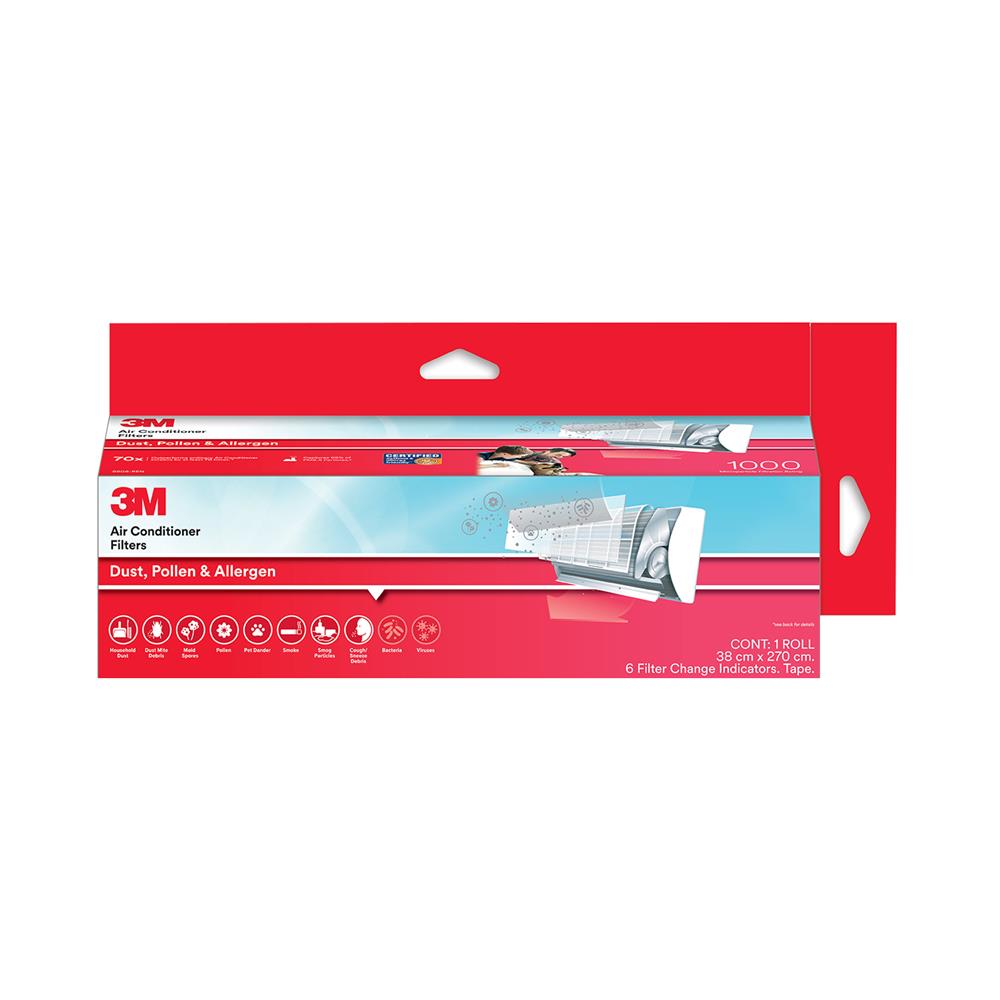 แผ่นดักจับสิ่งแปลกปลอมในอากาศ 3M ชนิดม้วน 38x270 ซม.