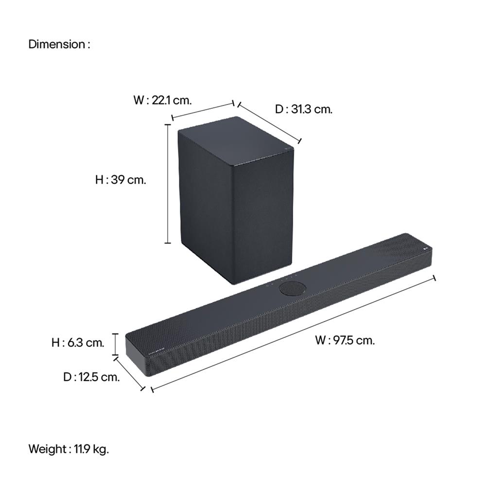 ซาวด์บาร์ LG SC9S.DTHALLM
