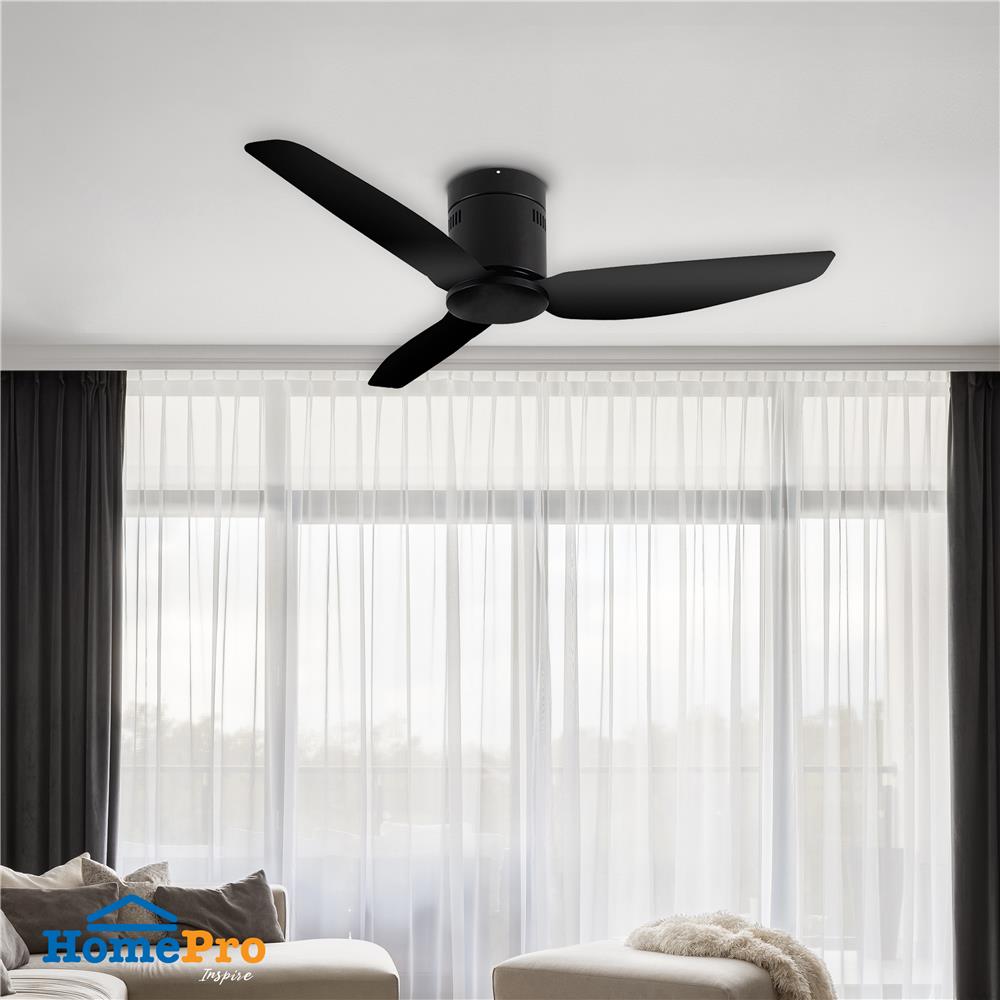 พัดลมไม่มีโคมไฟ CARINI CN-41-1 46 นิ้ว สีดำ