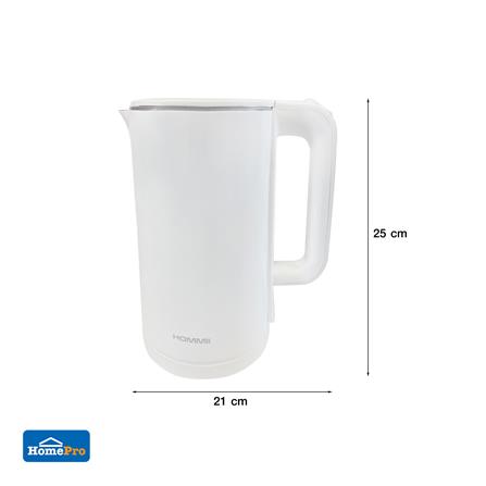 กาต้มน้ำไฟฟ้า HOMMII DLSH-L02 1.8 ลิตร สีขาว_7