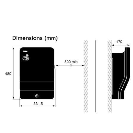 เครื่องชาร์จรถยนต์ไฟฟ้า (ไม่รวมติดตั้ง) SCHNEIDER EVLINK WALLBOX-T2 3.7KW สีขาว_2