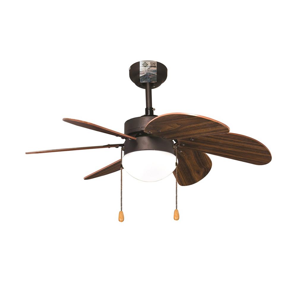 พัดลมโคมไฟ WINFAVOUR H08 WF30 ORB 30 นิ้ว สีน้ำตาล 1 หัว