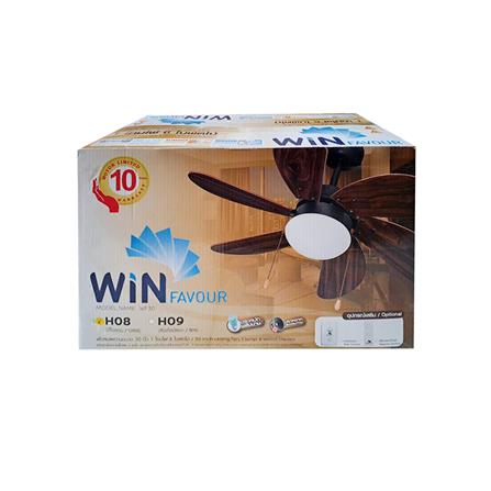 พัดลมโคมไฟ WINFAVOUR H08 WF30 ORB 30 นิ้ว สีน้ำตาล 1 หัว_1