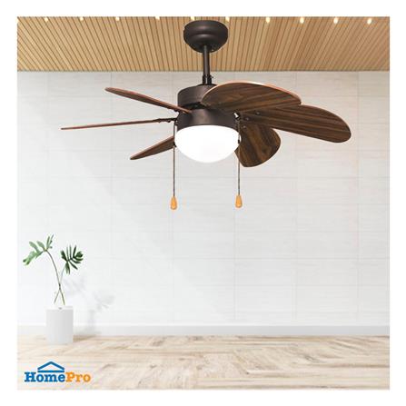 พัดลมโคมไฟ WINFAVOUR H08 WF30 ORB 30 นิ้ว สีน้ำตาล 1 หัว_2