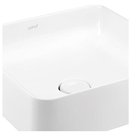 อ่างล้างหน้าวางบนเคาน์เตอร์ COTTO C00341MWH สีขาว_1
