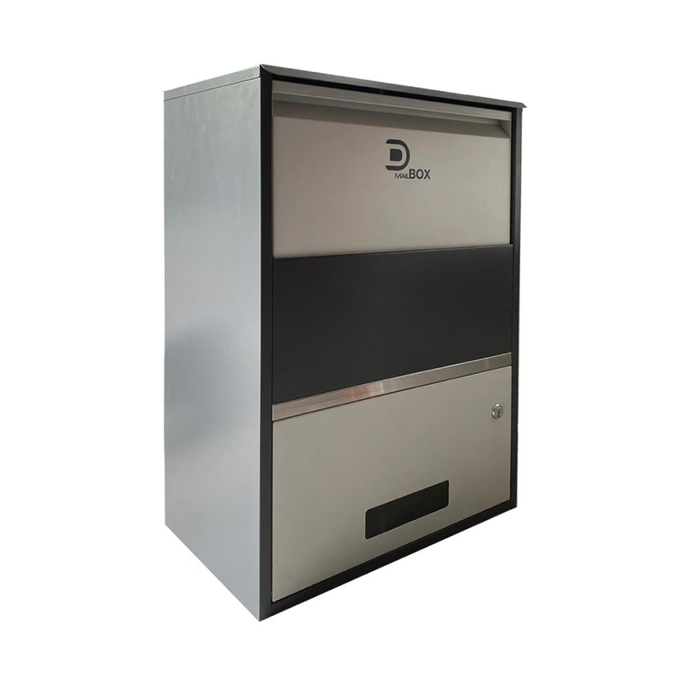 ตู้รับพัสดุ D MAIL BOX CASE SIZE L สีเทา