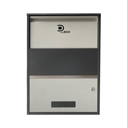 ตู้รับพัสดุ D MAIL BOX CASE SIZE L สีเทา_0