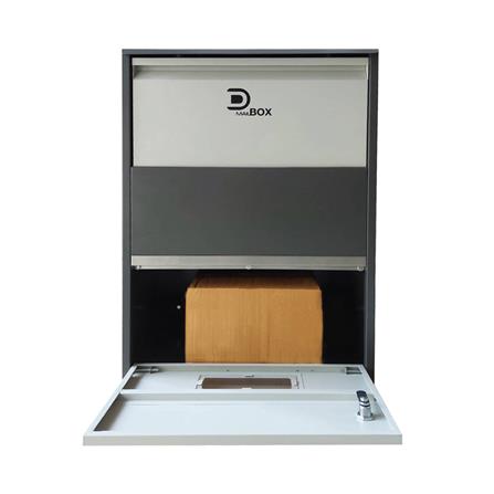 ตู้รับพัสดุ D MAIL BOX CASE SIZE L สีเทา_4