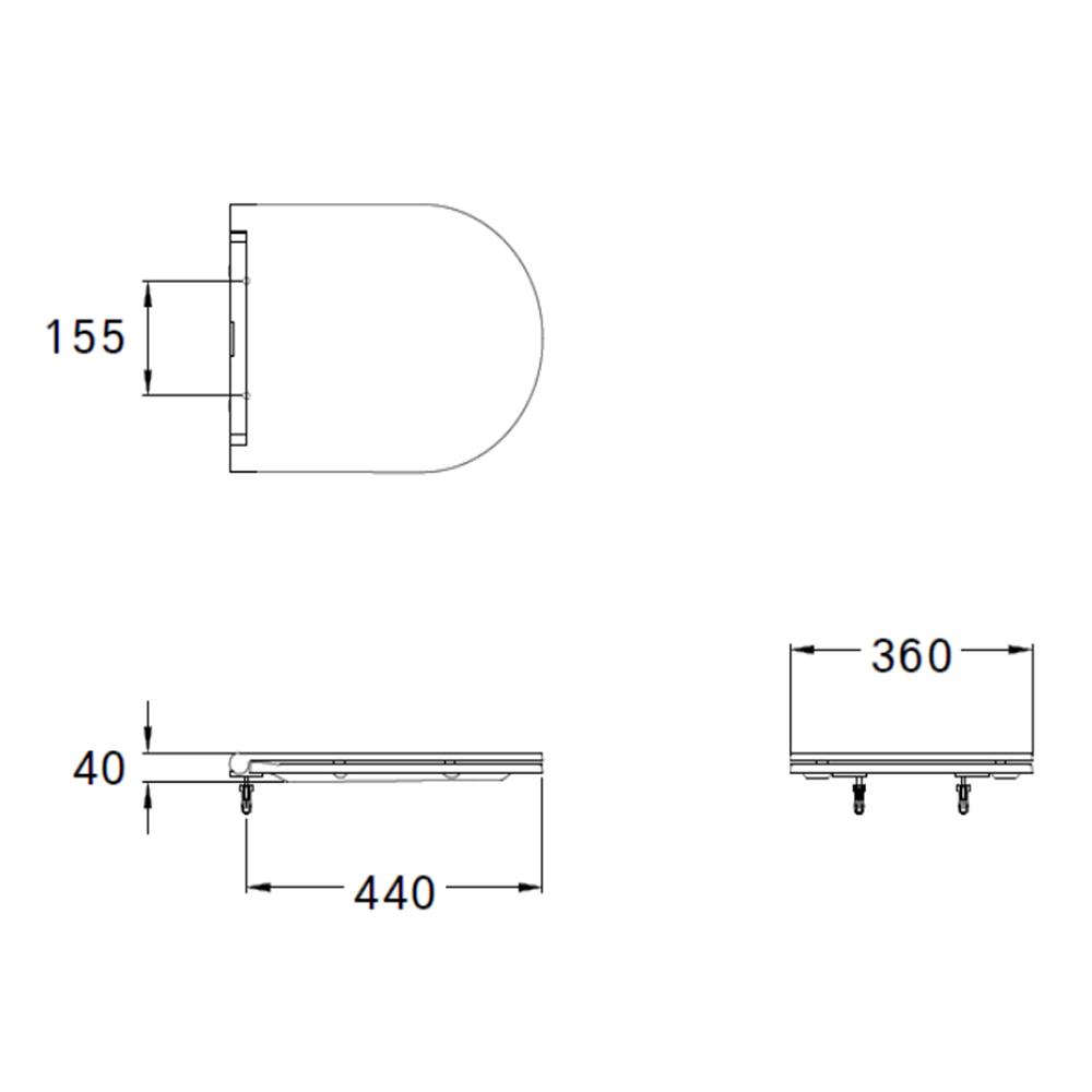 ฝารองนั่ง SLOW CLOSE COTTO C90804 สีขาว