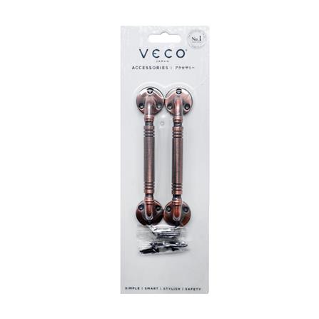 มือจับกลึง VECO 500 4 นิ้ว สีทองแดงรมดำ แพ็ก 2 ชิ้น_1