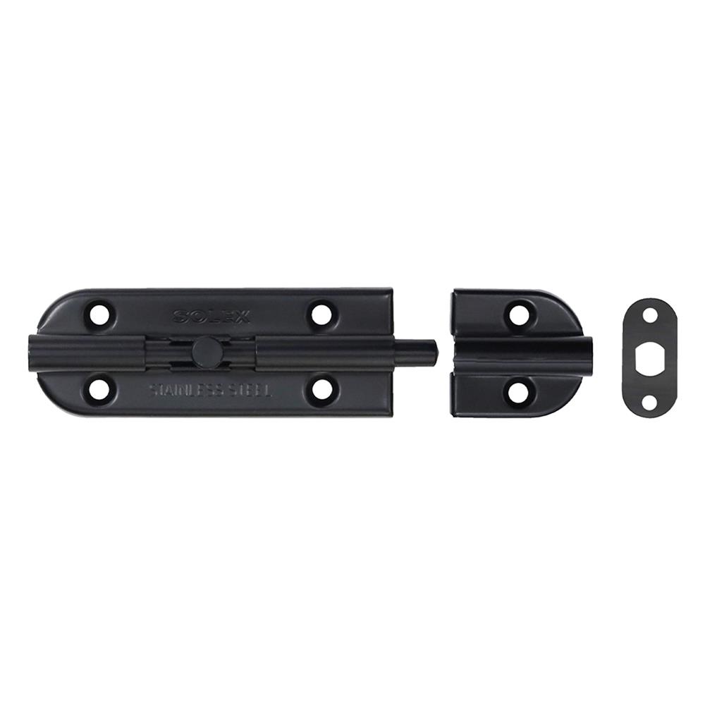 กลอนทั่วไป SOLEX 4 นิ้ว สีดำ