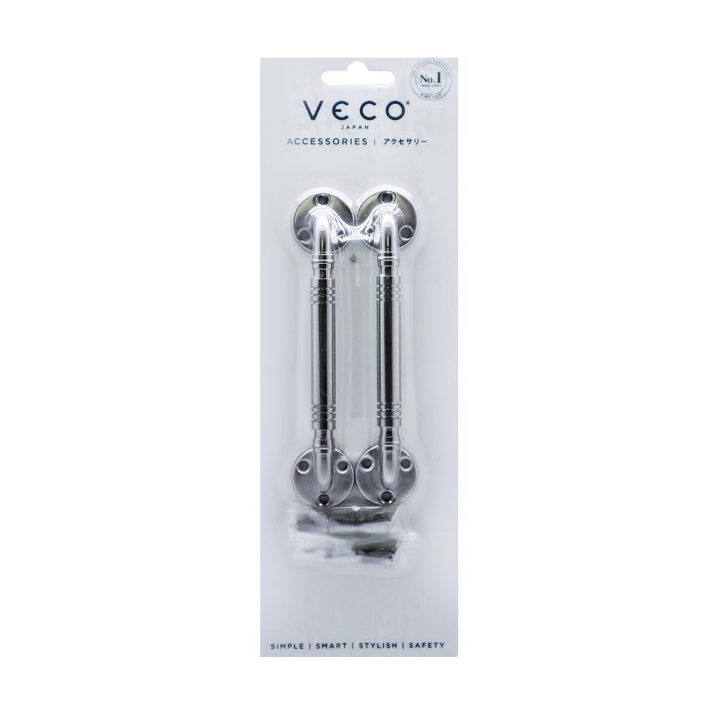 มือจับกลึง VECO 500 4 นิ้ว สีสเตนเลส แพ็ก 2 ชิ้น