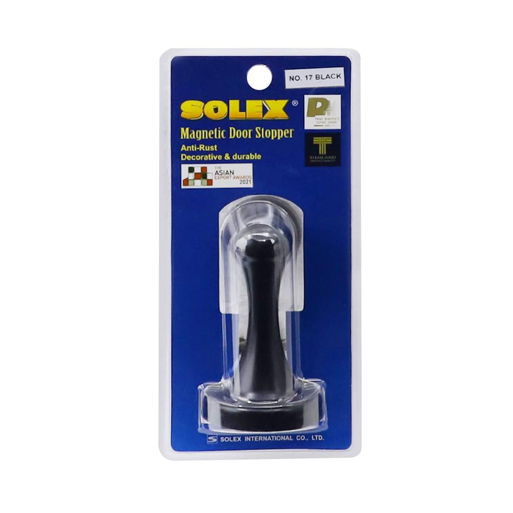กันชนแม่เหล็กแท่ง SOLEX 17 สีดำ