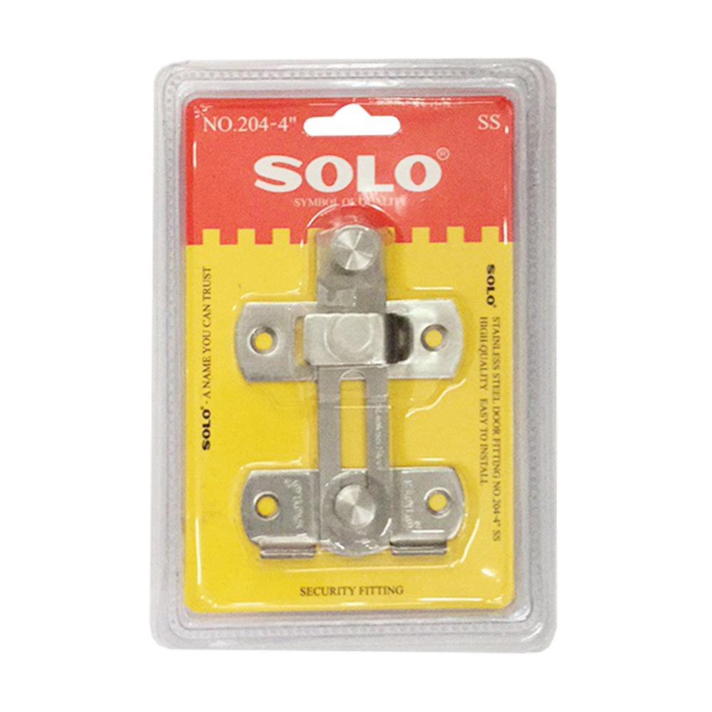 กลอนตัวล็อก SOLO 204 4 นิ้ว สีสเตนเลส