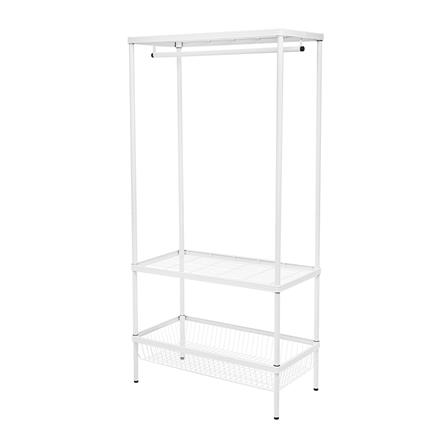 ตู้เสื้อผ้า 1 ตะกร้า PLIM LINEAR LN-WR90-1 90 ซม. สีขาว_1