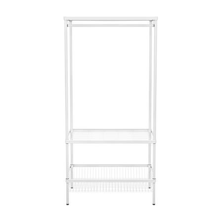 ตู้เสื้อผ้า 1 ตะกร้า PLIM LINEAR LN-WR90-1 90 ซม. สีขาว_2