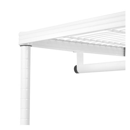 ตู้เสื้อผ้า 1 ตะกร้า PLIM LINEAR LN-WR90-1 90 ซม. สีขาว_3