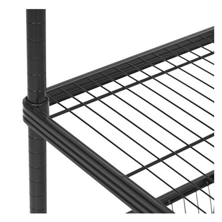 ตู้เสื้อผ้า 1 ตะกร้า PLIM LINEAR LN-WR90-1 90 ซม. สีดำ_4