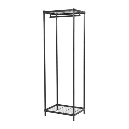 ตู้เสื้อผ้า 2 แผ่นชั้น PLIM LINEAR LN-WR60-1 60 ซม. สีดำ