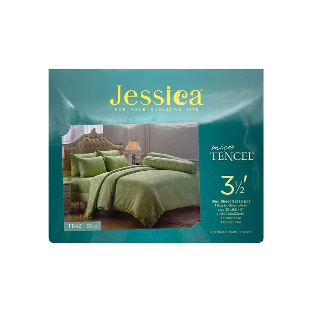 ชุดผ้าปูที่นอน 3.5 ฟุต 3 ชิ้น JESSICA TENCEL 20166-T842
