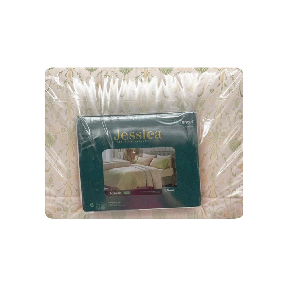 ชุดผ้าปูที่นอน 6 ฟุต 6 ชิ้น JESSICA TENCEL 20209-T855